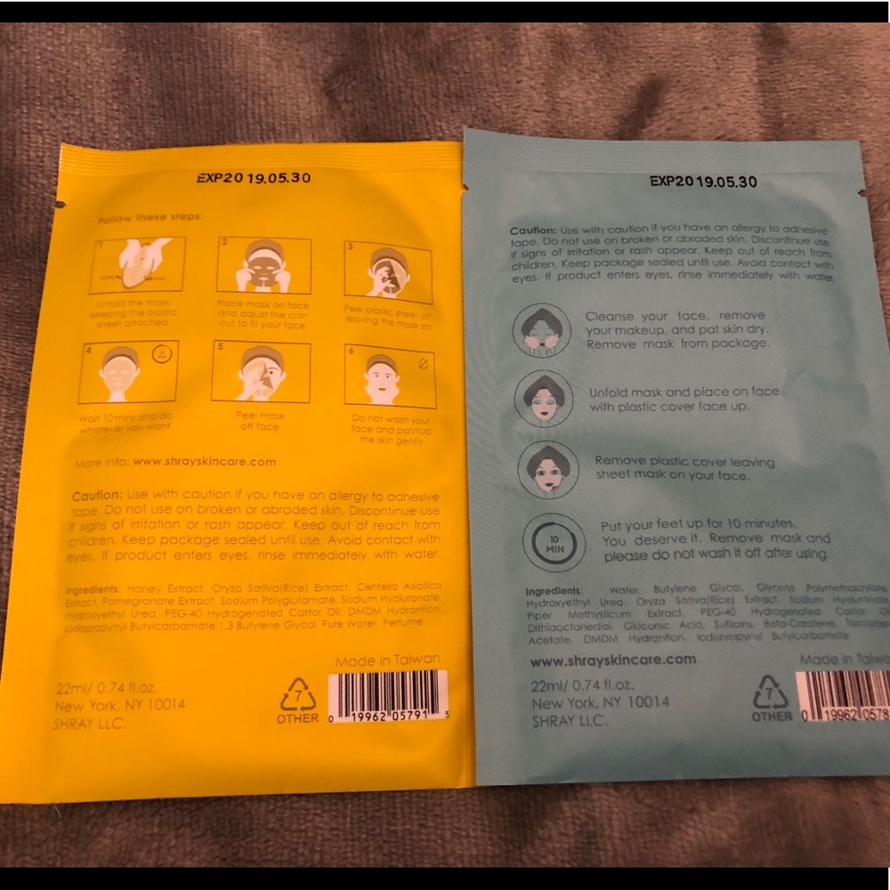 5 sheet mask assortment - anti aging, hydrating - Picture 3 of 6